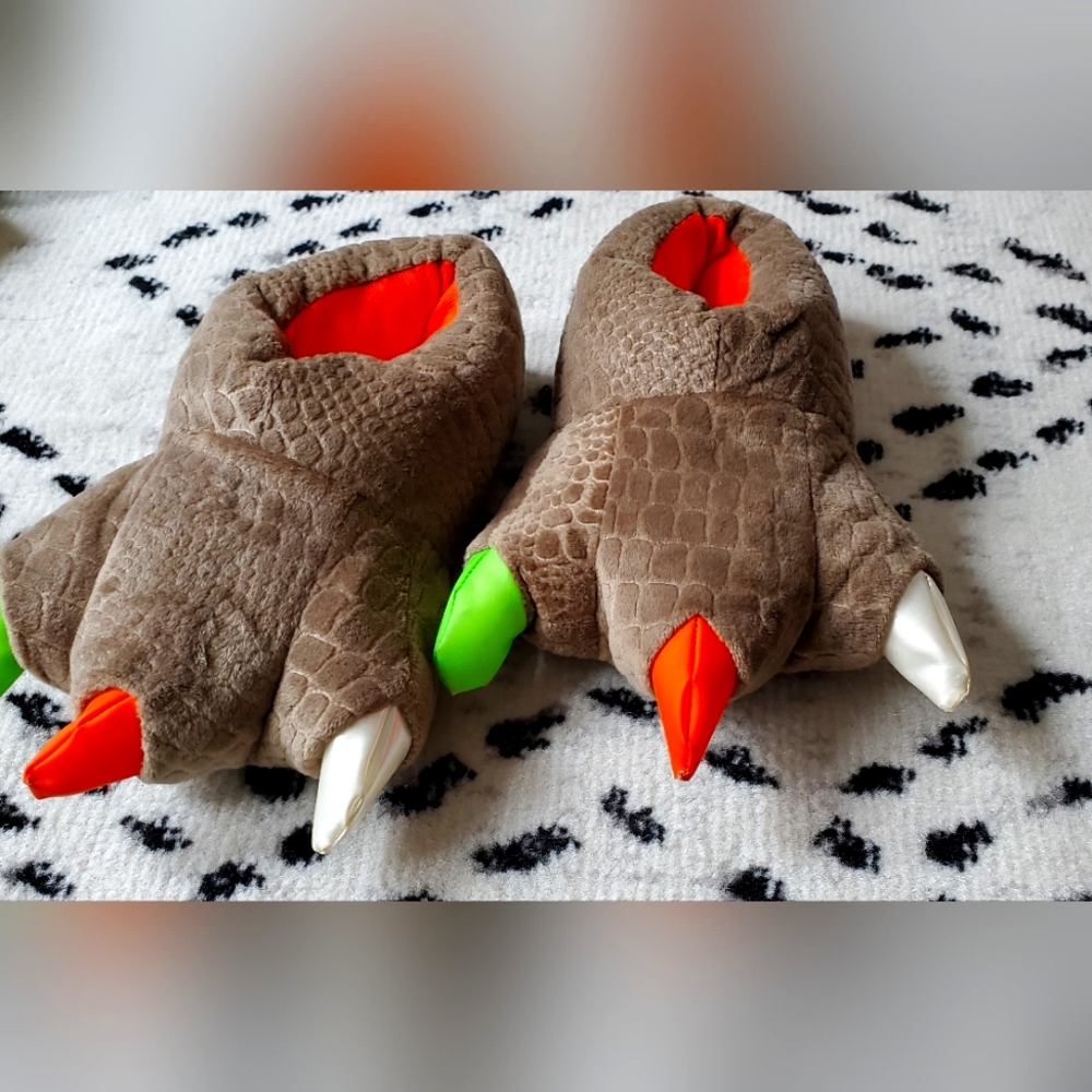 Monster slippers, kids size 11/12